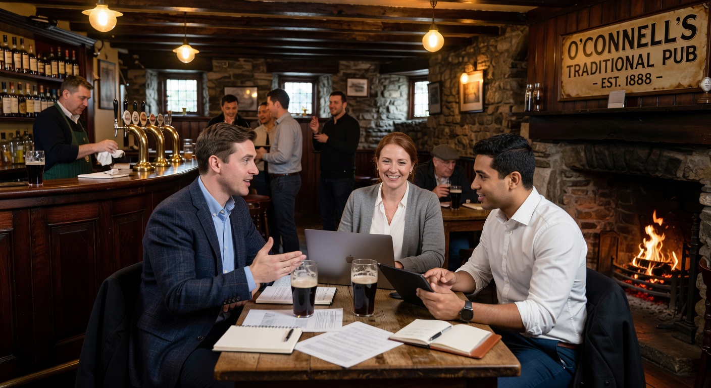 Irish Pub Business Meeting